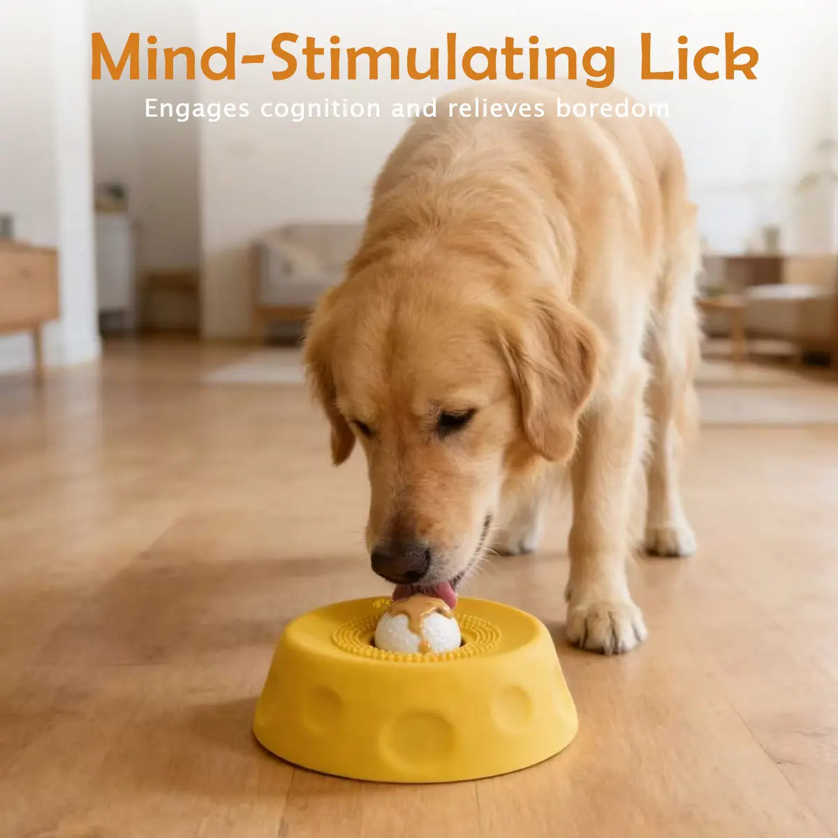 Pawpace Multi Purpose Dog Bowl,Dog Liquid Slow Feeder,Lick Bowl with Ball ,Oral Hygiene & Tongue Cleaning,8 Suction Cups,No Mess Liquid Treat Enrichment Bowl for Dogs
